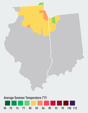 On our current emissions path, residents of Chicago will see the average number of days over 95°F per year likely double to quadruple within the next 5 to 25 years. As a result, the Windy City will likely see among the biggest increases in violent crime due to hotter weather of any metropolitan area studied, among other impacts. Data Source: American Climate Prospectus.