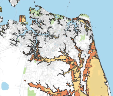 Mean Sea Level Rise in Norfolk by 2100
